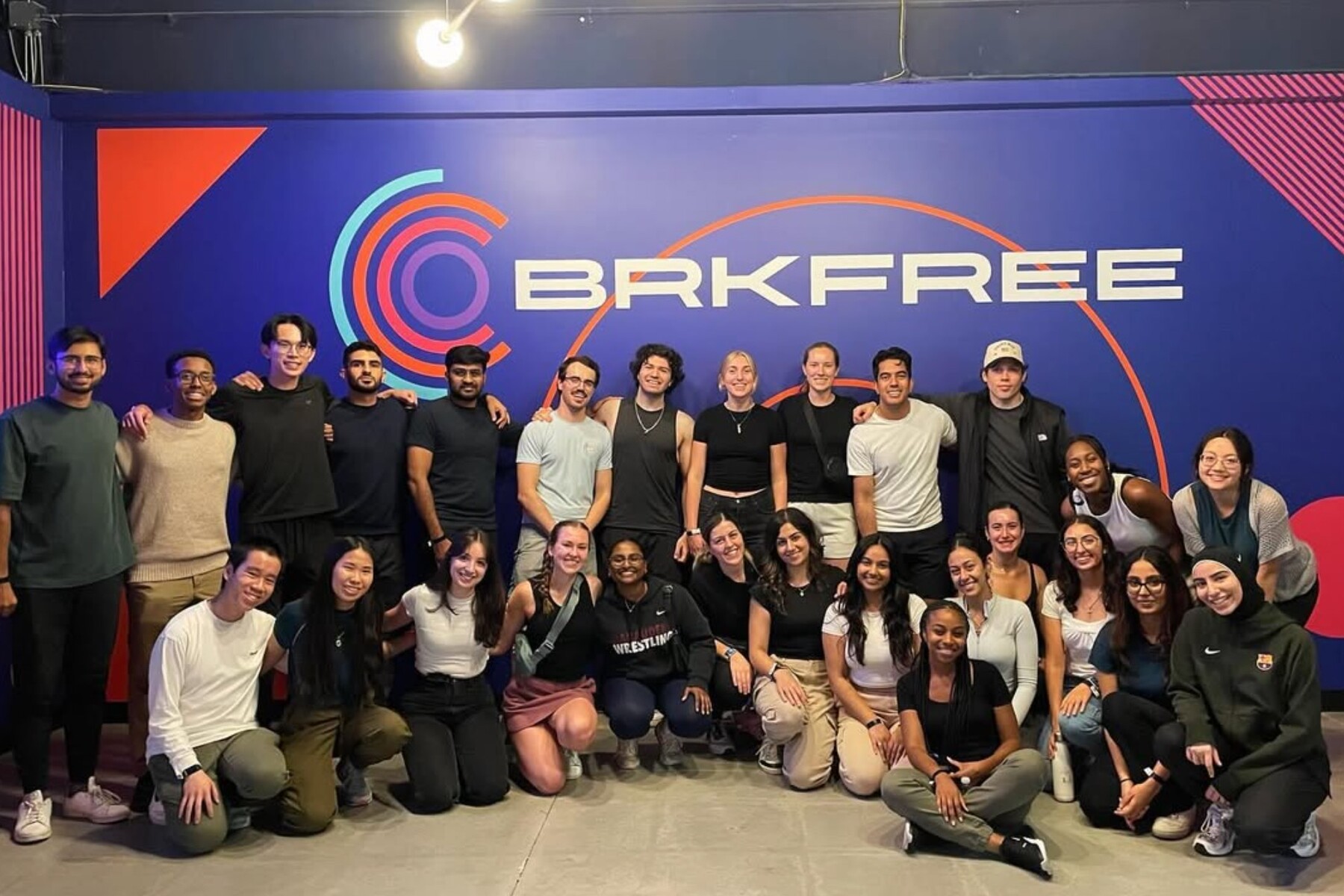 A group of people posing for a photo