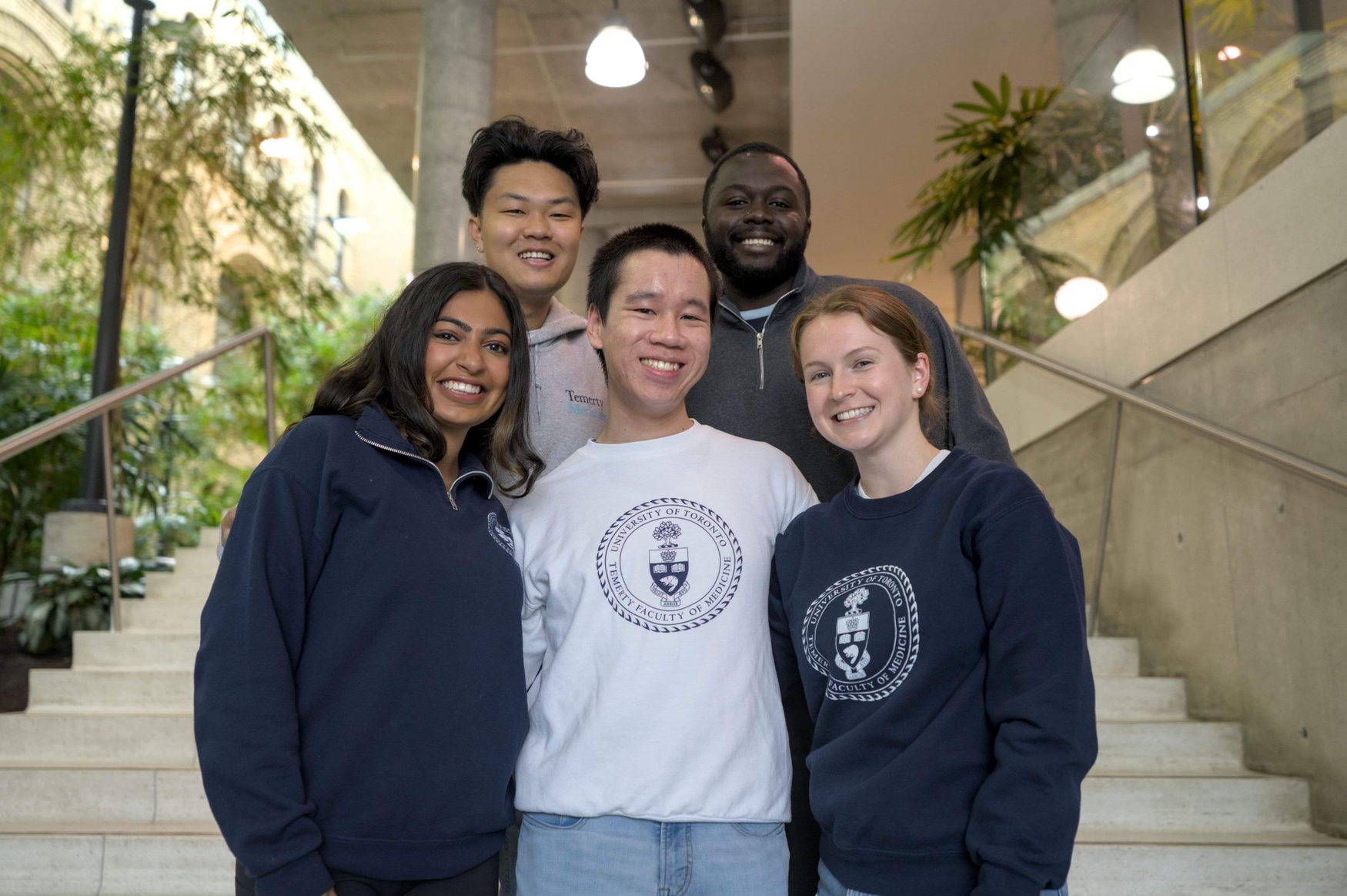 A group of medical students posing for a photo